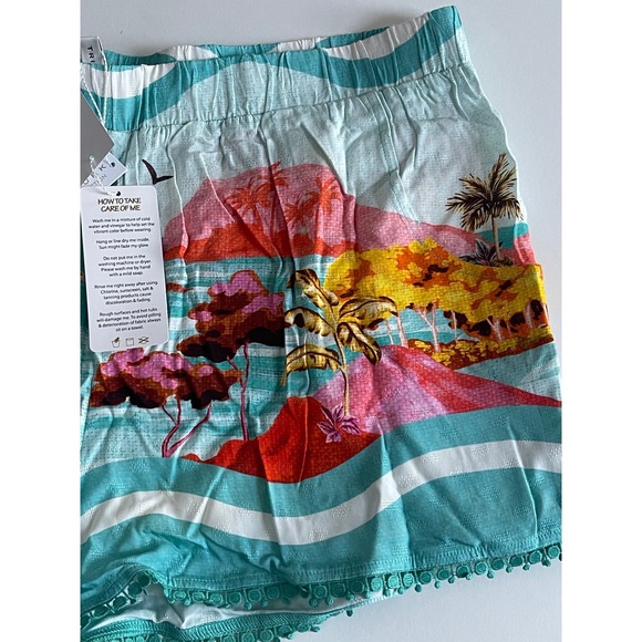 Trina Turk Cyclades Women's Swim Cover Up Shorts, Size Small - Picture 4 of 9